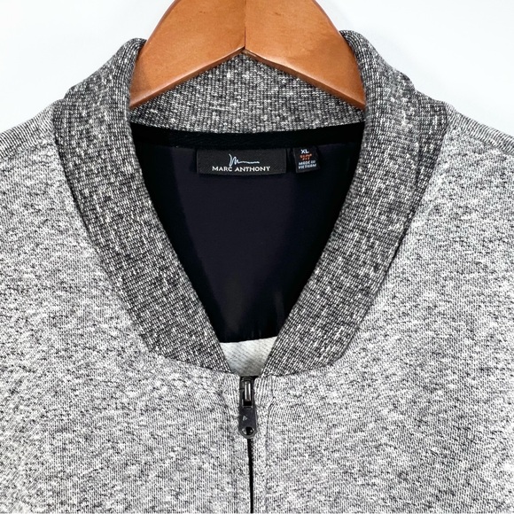 Marc Anthony Slim Fit Zipper Front Bomber Sweater Sweatshirt XL EUC - Picture 4 of 11